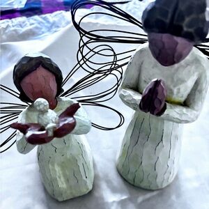Handcrafted Angel Figurine Set - of 2 Willow-Tree